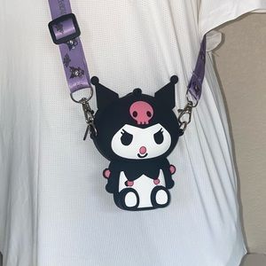 KUROMI SILICONE COIN SLING PURSE for Girls and Women.